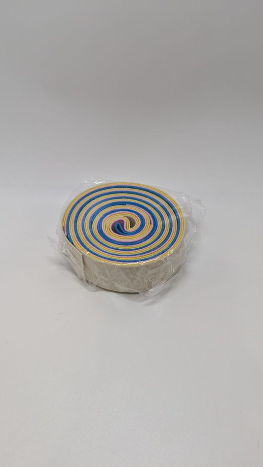 BENECREAT Yellow/Blue 4PC 1.2" Ribbon Elastic