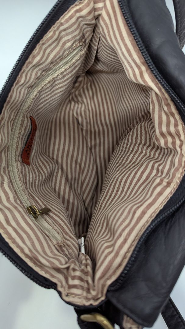 AMPERE Creations Black Soft Vegan Leather Crossbody Purse