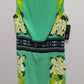 AGB Green Floral Sleeveless Bodycon Dress