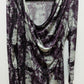 Simply Vera Purple/Grey Splashed Pattern Blouse