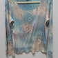 APT. 9 Light Blue/Beige Ombre Printed T-Shirt