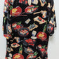 Tori Richard Men's Black Sushi Graphic Button-Down Shir