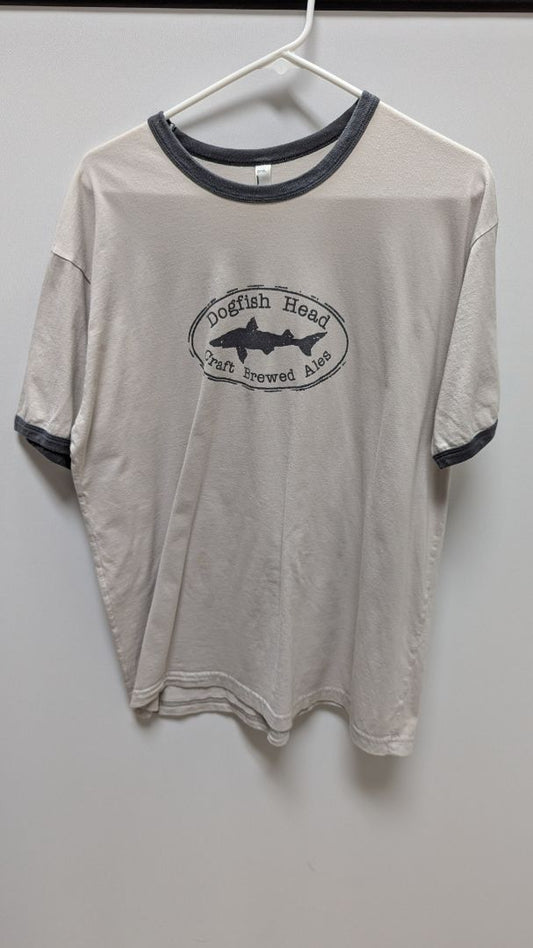 American Apparel Beige "Dogfish Head" Graphic T-Shirt