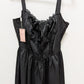 ABEHIK Black Mini Lace-Trim Corset Dress