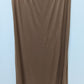 Lybiogs Brown Crop T-Shirt & Maxi Skirt Set