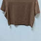 Lybiogs Brown Crop T-Shirt & Maxi Skirt Set
