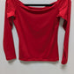 Trendy Queen Red Off-The-Shoulder Blouse