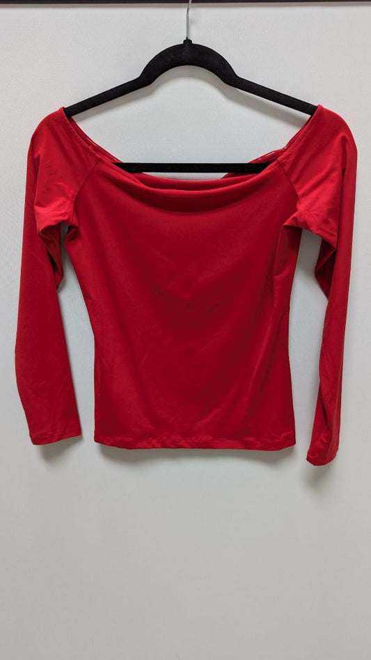 Trendy Queen Red Off-The-Shoulder Blouse