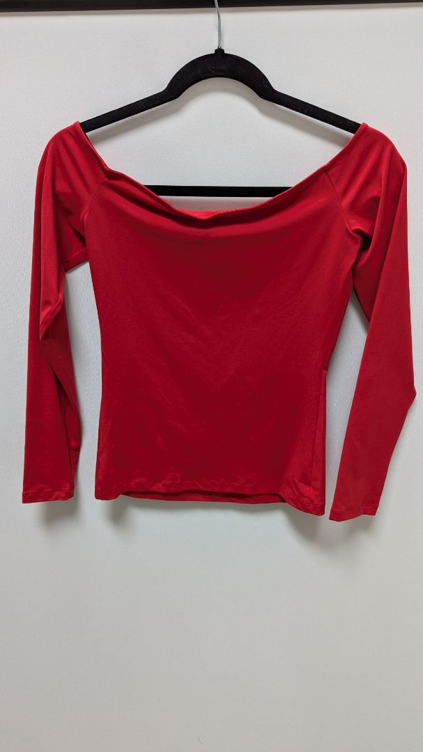 Trendy Queen Red Off-The-Shoulder Blouse