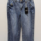 Flamingals Medium Wash Wide-Leg Baggy Jeans