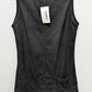 FUNTOUR Black Corduroy Mini Overalls Dress