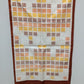 Rust Orange/White Square Patterned Scarf