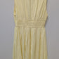 Abercrombie & Fitch Light Yellow Drawstring-Neck Maxi Dress