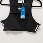Adidas Black/White Ribbed Active Cropped Tank Top