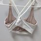 Lululemon White Crossback Detail Sports Bra