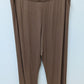 SKIMS Brown Ribbed Wide-Leg Lounge Pants