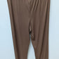 SKIMS Brown Ribbed Wide-Leg Lounge Pants