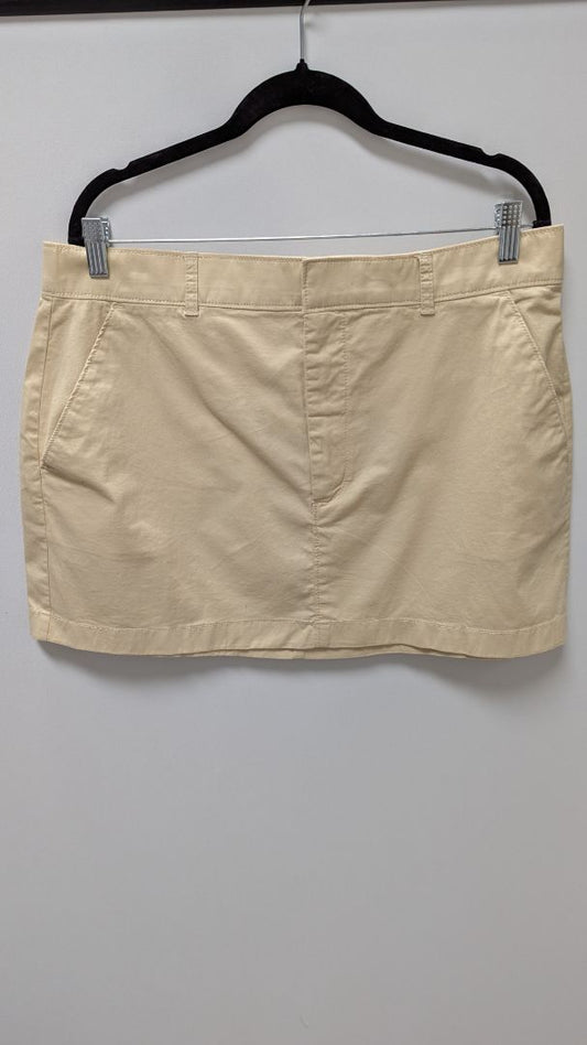 Abercrombie & Fitch Beige Cotton Casual Skirt