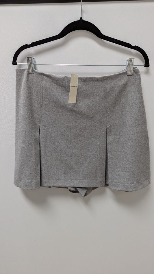 Abercrombie & Fitch Grey Knit Pleated Skort