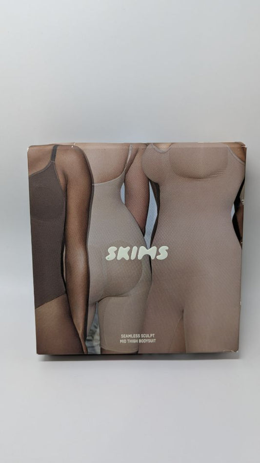 SKIMS Bronze Seamless Sculpt Mid-Thigh Bodysuit