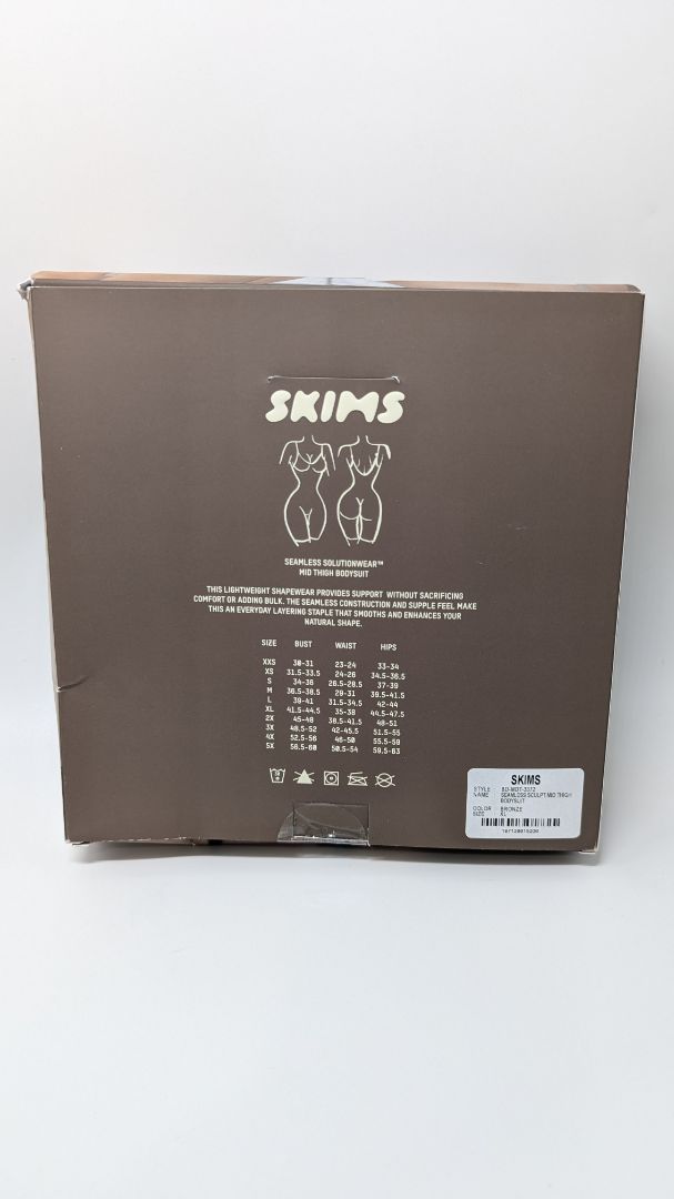 SKIMS Bronze Seamless Sculpt Mid-Thigh Bodysuit