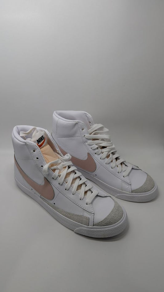 Nike White/Pink Blazer Mid '77 Sneakers