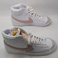 Nike White/Pink Blazer Mid '77 Sneakers