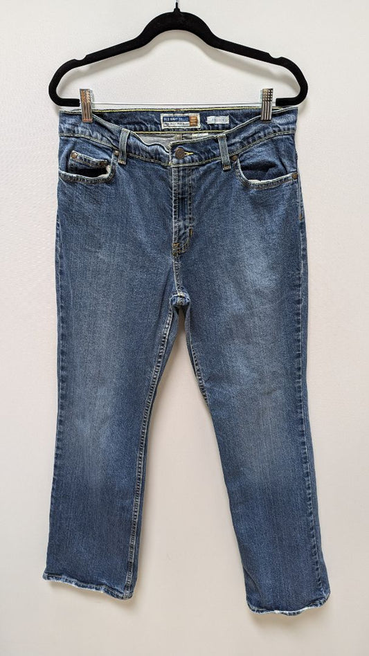 Old Navy Vintage Blue Stretch Bootcut Jeans