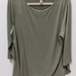 Easywear by Chico's Sage Green 3/4 Sleeve Blouse