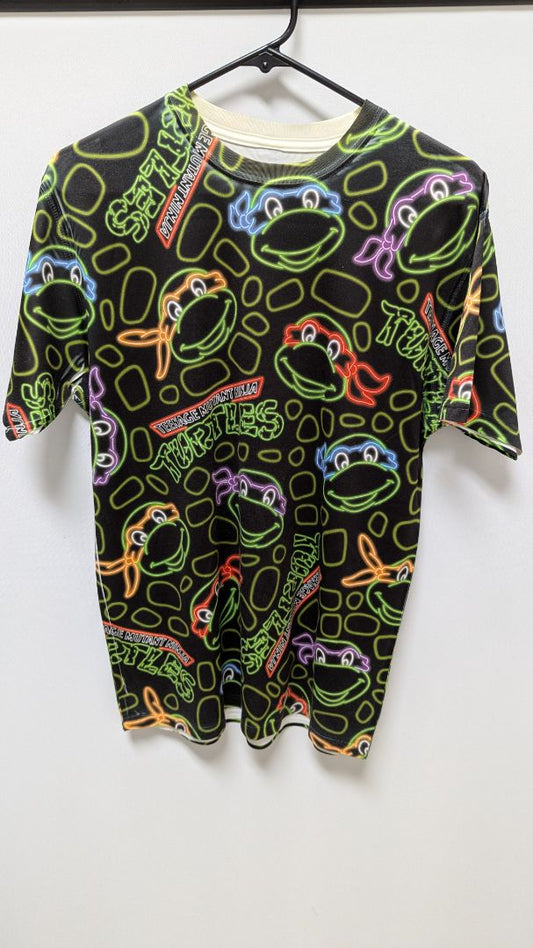 Nickelodeon Black/Neon Graphic TMNT T-Shirt