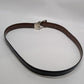 Black/Brown Reversible Belt with Silver Buckle