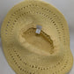A New Day Yellow Paper Woven Sun Hat