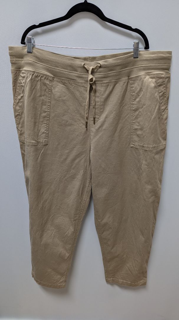 Terra & Sky Khaki Drawstring-Waist Casual Pants