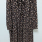 Levi's Black/Beige Floral Peasant Maxi Dress
