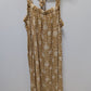 Old Navy Mustard Yellow/White Floral Tie-Back Dress