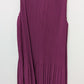 MELLODAY Purple Sleeveless Pleated Sheath Dress