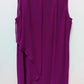 Style & Co Purple Sleeveless Asymmetrical Ruffled Dress