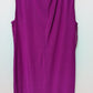 Style & Co Purple Sleeveless Asymmetrical Ruffled Dress
