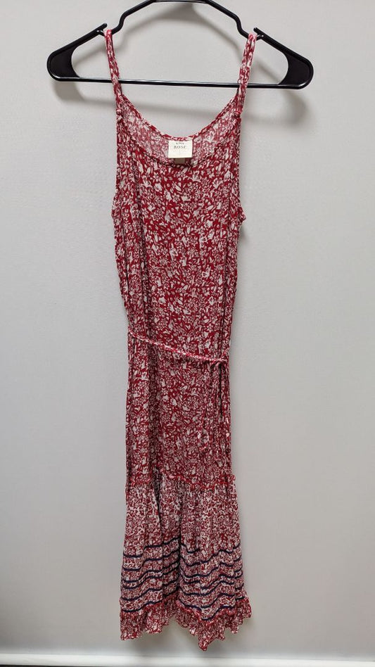 Knox Rose Red/White Floral Tiered Maxi Dress