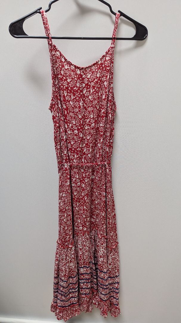 Knox Rose Red/White Floral Tiered Maxi Dress