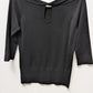 White House Black Market Black 3/4 Sleeve Sweater