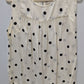 Loft Outlet Ivory/Black Polka-Dot Sleeveless Blouse