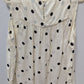 Loft Outlet Ivory/Black Polka-Dot Sleeveless Blouse