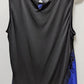 Worthington Petite Blue/Black Sleeveless Blouse