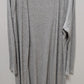 Dana Buchman Light Grey Ribbed Knit Longline Cardigan