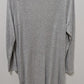 Dana Buchman Light Grey Ribbed Knit Longline Cardigan