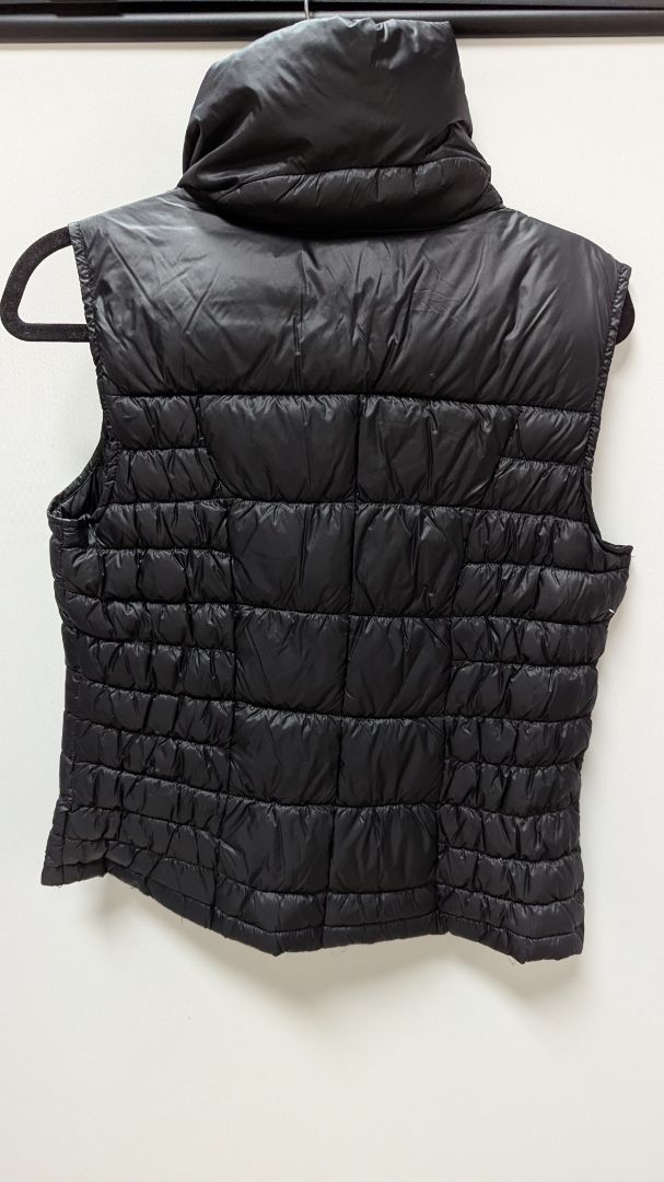 Michael Kors Black/Gold Down Feather Quilted Puffer Vest