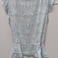 Ann Taylor Loft Petites Light Blue/White Patterned Blouse