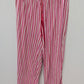 axcess Pink/Red Striped Drawstring-Waist Lounge Sleep Pants