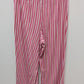 axcess Pink/Red Striped Drawstring-Waist Lounge Sleep Pants